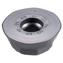 Iscar - OFMW0706 FF Grade IC910 Carbide Milling Insert - AlTiN Finish, 0.315" Thick, 0.803" Inscribed Circle - Exact Tool & Supply