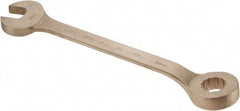 Ampco - 1-13/16" 12 Point Offset Combination Wrench - 15° Offset Angle, 22-3/4" OAL, Aluminum Bronze, Plain Finish - Exact Tool & Supply