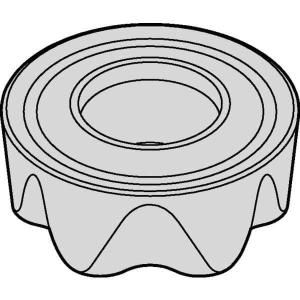 Kennametal - RCGT2006M0 GF Grade KCSM30 Carbide Milling Insert - TiAlN Finish, 1/4" Thick, 20mm Inscribed Circle - Exact Tool & Supply