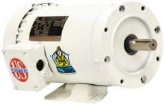 US Motors - 1-1/2 Max hp, 3,600 Max RPM, Single Cap Start-Cap Run Electric AC DC Motor - 115/208-230 V Input, Single Phase, 56HC Frame, 5/8" Shaft Diam, C-Face/Base Mount, TEFC Enclosure - Exact Tool & Supply