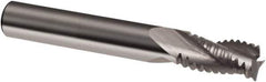 Guhring - 1/4", 3/4" LOC, 1/4" Shank Diam, 2-1/2" OAL, 3 Flute, Solid Carbide Square End Mill - Single End, Uncoated, Spiral Flute, 30° Helix, Right Hand Cut, Right Hand Flute, Series 3184 - Exact Tool & Supply