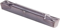 Kennametal - 0305G GMN Grade KCU10, 3.05mm Cutting Width Carbide Grooving Insert - 3.51mm Max Depth of Cut, Neutral, 0.41mm Corner Radius, AlTiN Finish - Exact Tool & Supply