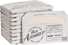 Value Collection - White Toilet Seat Covers - For Toilet Seat Cover Dispensers - Exact Tool & Supply