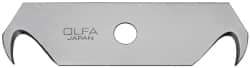 Olfa - 5 Piece Steel Hook Blade - 64mm OAL - Exact Tool & Supply
