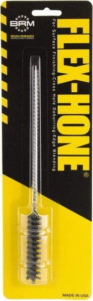 Brush Research Mfg. - 15/16" to 1-1/4" Bore Diam, 240 Grit, Zirconia Alumina Flexible Hone - Fine, 8" OAL - Exact Tool & Supply