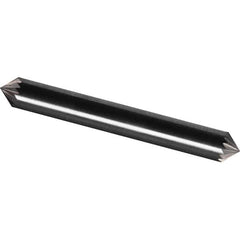 Made in USA - 1/4" Cut Diam, 1/4" Shank Diam, Cone Head Aluma Cut Burr - Carbide, 1/8" LOC, 2" OAL - Exact Tool & Supply