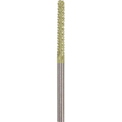 Made in USA - 1/8" Cut Diam, 1/8" Shank Diam, Cylinder Head Burr - Carbide, 1" LOC, 2" OAL - Exact Tool & Supply