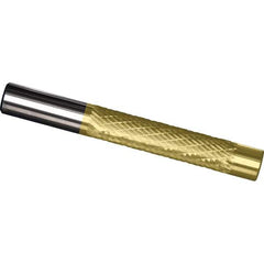 Made in USA - 1/2" Diam, 2" LOC, Solid Carbide Diamond Pattern Router Bit - Right Hand Cut, 4" OAL, 1/2" Shank Diam, Use on Cast Iron, Stainless, Steel, Titanium - Exact Tool & Supply