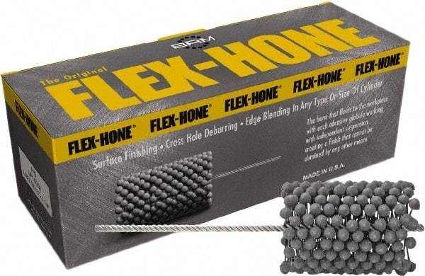 Brush Research Mfg. - 2-7/8" to 3" Bore Diam, 240 Grit, Zirconia Alumina Flexible Hone - Fine, 13-1/2" OAL - Exact Tool & Supply