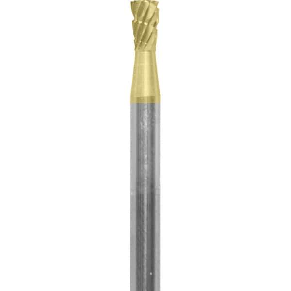 Made in USA - 6.3mm Cut Diam, 0.0925" Shank Diam, Double Cut Burr - Carbide, 6.3mm LOC, 45mm OAL - Exact Tool & Supply