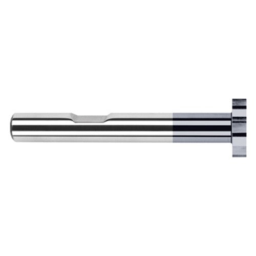 1.0000″ (1″) Cutter Diameter × 0.1560″ (5/32″) Width Carbide Square Large Diameter Deep Keyseat Cutter, 12 Flutes, AlTiN Coated - Exact Tool & Supply