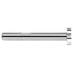 0.7500″ (3/4″) Cutter Diameter × 0.0780″ (5/64″) Width Carbide Square Large Diameter Standard Keyseat Cutter, 10 Flutes - Exact Tool & Supply