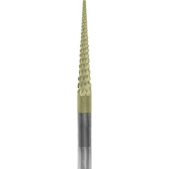 Made in USA - 3/32" Cut Diam, 0.0925" Shank Diam, Cone Head Chipbreaker Cut Burr - Carbide, 5/8" LOC, 1-1/2" OAL - Exact Tool & Supply