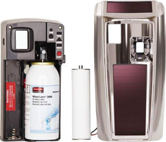 Rubbermaid - 6,000 Cu Ft Coverage, Chrome Metered Aerosol Dispenser - Lumecel Rechargeable Energy System Battery Required - Exact Tool & Supply