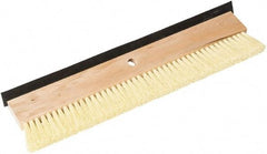 SEYMOUR-MIDWEST - Polypropylene Surface Preparation Coating Brush - 5" Wide, Wood Block, Tapered or Threaded Handle - Exact Tool & Supply