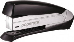 PaperPro - 20 Sheet Half Strip Stapler - Black/Silver - Exact Tool & Supply