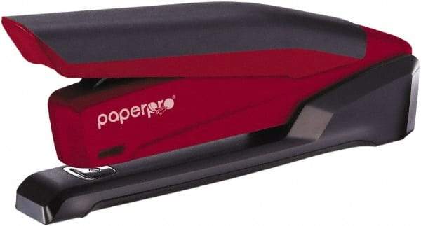 PaperPro - 20 Sheet Full Strip Desktop Stapler - Red - Exact Tool & Supply