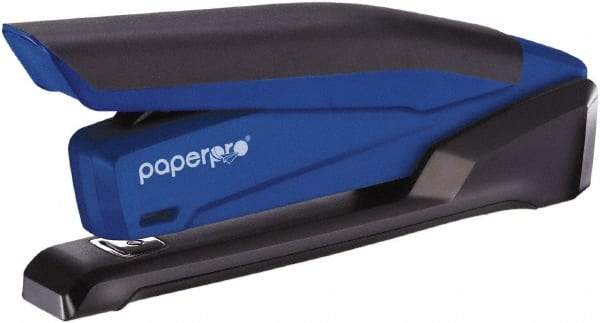 PaperPro - 20 Sheet Full Strip Desktop Stapler - Blue - Exact Tool & Supply