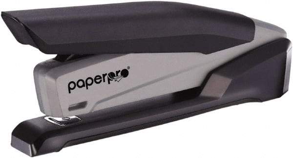 PaperPro - 20 Sheet Half Strip Stapler - Black/Gray - Exact Tool & Supply