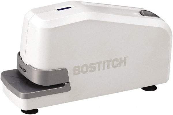 Stanley Bostitch - 25 Sheet Flat-Clinch Electric Stapler - White - Exact Tool & Supply