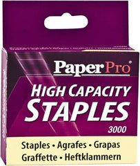 PaperPro - 3/8" Leg Length, Steel High Capacity Staples - 65 Sheet Capacity, For Use with PaperPros 1200 & 1210 - Exact Tool & Supply