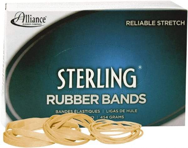 Alliance - 4" Circumference, 1/8" Wide, Ergonomic Rubber Band Strapping - 850 Pieces - Exact Tool & Supply