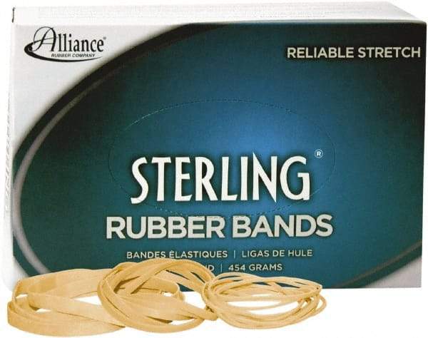 Alliance - 3" Circumference, 1/4" Wide, Ergonomic Rubber Band Strapping - 600 Pieces - Exact Tool & Supply