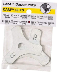 SEYMOUR-MIDWEST - 2 Piece, 3 Setting, Size 8 Gauge Rake Cam Set - Use with Seymour Midwest, #57001, #57002, #57010, #57011, #57012 - Exact Tool & Supply
