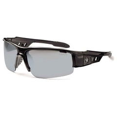 DAGR Silver Mirror Lens Black Safety Glasses - Exact Tool & Supply
