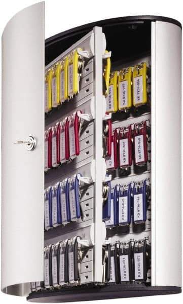 ADVANTUS - 72 Keys, Silver Key Chains - 2-1/2" Wide x 4-5/8" Deep x 15-3/4" High - Exact Tool & Supply