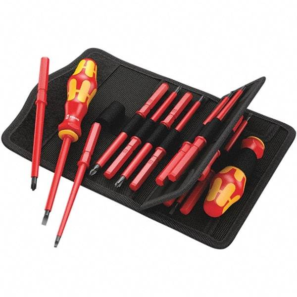 Wera - Screwdriver Bit Sets Type: Insulated Drive Size: 1/4 (Inch) - Exact Tool & Supply
