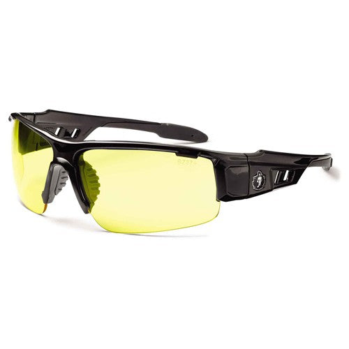 DAGR Yellow Lens Black Safety Glasses - Exact Tool & Supply