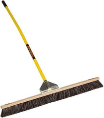 SEYMOUR-MIDWEST - 24" General Purpose Polypropylene Push Broom - 3" Bristle Length, Wood Block, Bolt-On Handle Connection, Handle Included - Exact Tool & Supply