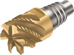 Sandvik Coromant - 316-SM Grade 1030 Carbide End Milling Tip Insert - 6 Flutes, 16mm Cutting Diam, 8.5mm Depth of Cut, 18.7mm Extension, 1/64" Cnr Rad, 45° Helix - Exact Tool & Supply