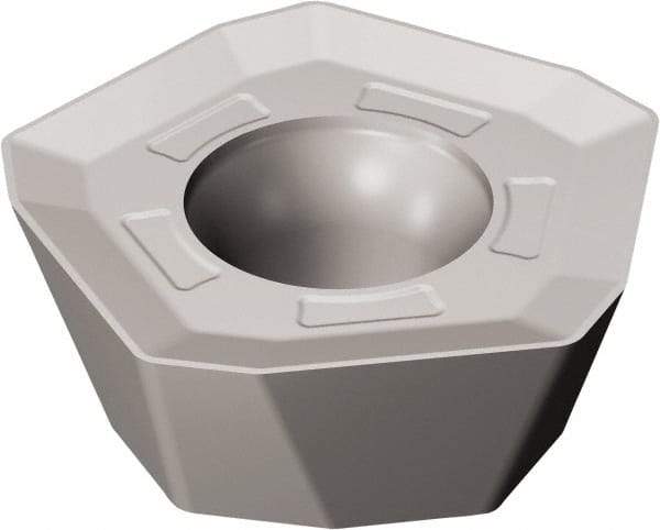 Sandvik Coromant - 419R1405 PM Grade 1040 Carbide Milling Insert - TiAlN2 Finish, 5.56mm Thick, 14mm Inscribed Circle, 0.8mm Corner Radius - Exact Tool & Supply