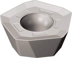 Sandvik Coromant - 419R1405 PM Grade 1040 Carbide Milling Insert - TiAlN2 Finish, 5.56mm Thick, 14mm Inscribed Circle, 0.8mm Corner Radius - Exact Tool & Supply