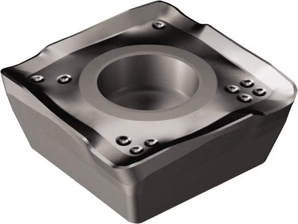 Sandvik Coromant - 490R08T308 KM Grade 3040 Carbide Milling Insert - TiCN/Al2O3 Finish, 3.3mm Thick, 8.5mm Inscribed Circle, 0.8mm Corner Radius - Exact Tool & Supply