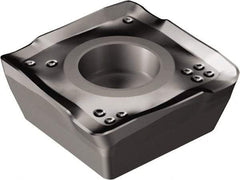 Sandvik Coromant - 490R08T308 KM Grade 3040 Carbide Milling Insert - TiCN/Al2O3 Finish, 3.3mm Thick, 8.5mm Inscribed Circle, 0.8mm Corner Radius - Exact Tool & Supply