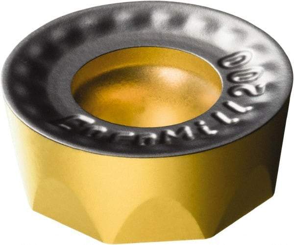 Sandvik Coromant - RCKT09T300 PH Grade 4240 Carbide Milling Insert - TiCN/Al2O3/TiN Finish, 5/32" Thick, 3/8" Inscribed Circle, 3/16" Corner Radius - Exact Tool & Supply