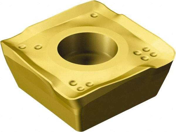 Sandvik Coromant - 490R08T308 MM Grade S40T Carbide Milling Insert - TiCN/Al2O3/TiN Finish, 3.3mm Thick, 8mm Inscribed Circle, 0.8mm Corner Radius - Exact Tool & Supply