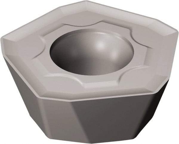 Sandvik Coromant - 419R1405 MM Grade 1010 Carbide Milling Insert - TiAlN2 Finish, 5.47mm Thick, 13.5mm Inscribed Circle, 0.8mm Corner Radius - Exact Tool & Supply