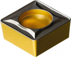Sandvik Coromant - SCMT32.52 UR Grade 4335 Carbide Turning Insert - TiCN/AI2O3/TiN Finish, 90° Square, 3/8" Inscr Circle, 5/32" Thick, 1/32" Corner Radius - Exact Tool & Supply