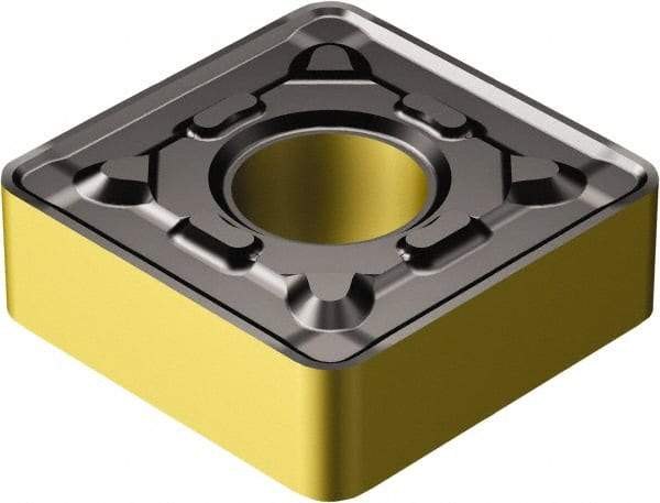 Sandvik Coromant - SNMG854 PR Grade 4335 Carbide Turning Insert - TiCN/AI2O3/TiN Finish, 90° Square, 1" Inscr Circle, 5/16" Thick, 1/16" Corner Radius - Exact Tool & Supply