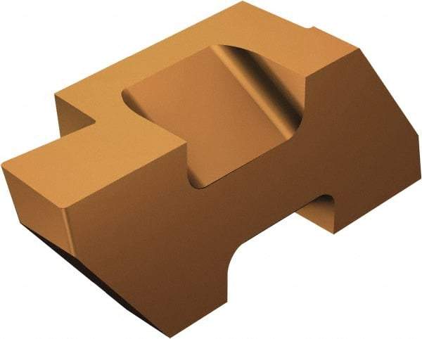 Sandvik Coromant - 3TLG Grade 1125, 1.19mm Cutting Width Carbide Grooving Insert - 1.91mm Max Depth of Cut, Left Hand, 0.19mm Corner Radius, TiCrAlN/TiAlN Finish - Exact Tool & Supply
