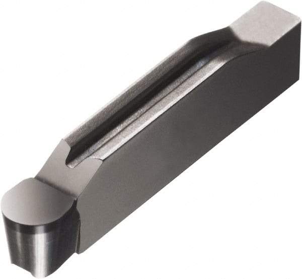 Sandvik Coromant - 0500N123 Grade 7015, 5mm Cutting Width CBN Grooving Insert - 4.5mm Max Depth of Cut, Neutral, 2.5mm Corner Radius, TiN Finish - Exact Tool & Supply