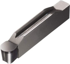 Sandvik Coromant - 0500N123 Grade 7015, 5mm Cutting Width CBN Grooving Insert - 4.5mm Max Depth of Cut, Neutral, 2.5mm Corner Radius, TiN Finish - Exact Tool & Supply