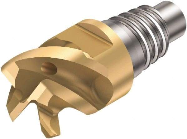 Sandvik Coromant - A316..SM P Grade 1030 Carbide End Milling Tip Insert - TiAlN Finish, 4 Flutes, 19.05mm Cutting Diam, 11.5mm Depth of Cut, 21.3mm Extension, 0.032" Cnr Rad, 50° Helix - Exact Tool & Supply