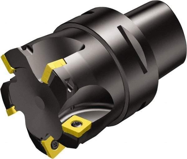 Sandvik Coromant - 26.8mm Cut Diam, 2mm Max Depth of Cut, 70mm OAL, Indexable Chamfer & Angle End Mill - R210-140512M- Insert Style, Modular Connection Shank, 10° Lead Angle, Through Coolant - Exact Tool & Supply