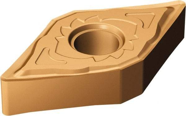 Sandvik Coromant - DNGG443 SGF Grade 1115 Carbide Turning Insert - 55° Diamond, 1/2" Inscr Circle, 1/4" Thick, 3/64" Corner Radius - Exact Tool & Supply