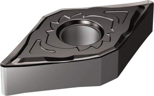 Sandvik Coromant - DNGG431 SGF Grade 1105 Carbide Turning Insert - TiAlN Finish, 55° Diamond, 1/2" Inscr Circle, 3/16" Thick, 1/64" Corner Radius - Exact Tool & Supply